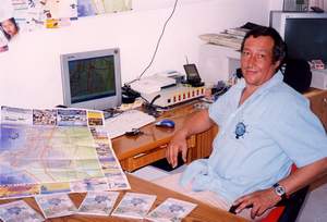 Uli Poppenborg an seinem Arbeitsplatz